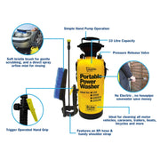 Streetwize Pressure Sprayer With Extra Brush 8L