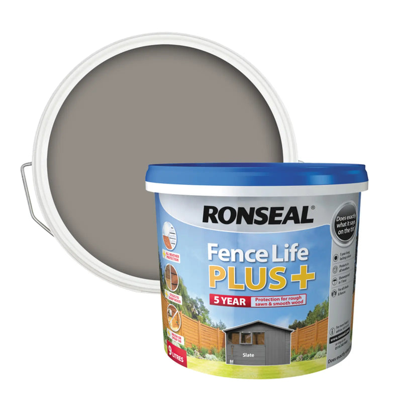 Ronseal Fence Life Plus 9L Slate