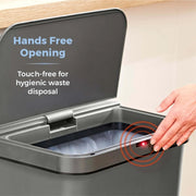 Tower 50L Rectangular Sensor Bin Grey
