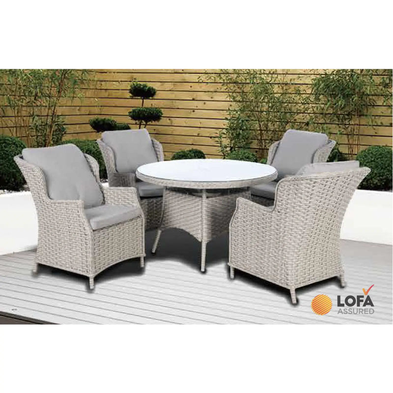 Pagoda Chambery Beige Deluxe Set 4 Seat