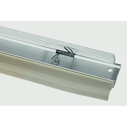 Woodside Bottom of the Door Self Seal Draught Excluder TPE Sweep Aluminium Silver