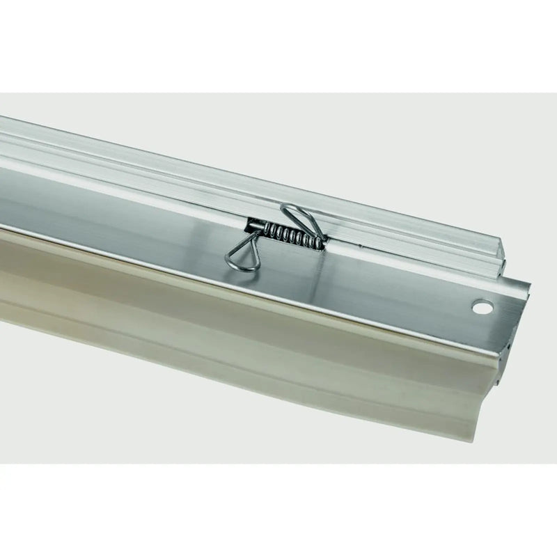 Woodside Bottom of the Door Self Seal Draught Excluder TPE Sweep Aluminium Silver