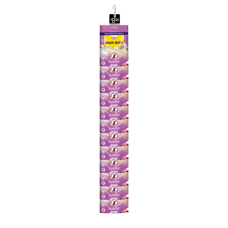 Zero In Moth Balls 10 Sachet Clip 24