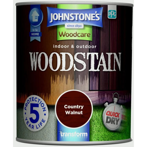 Johnstone's Indoor & Outdoor Woodstain 750ml Walnut