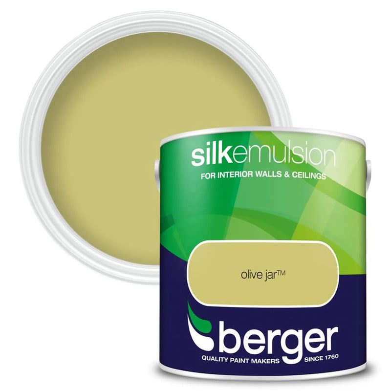 Berger Silk Emulsion 2.5L Olive Jar