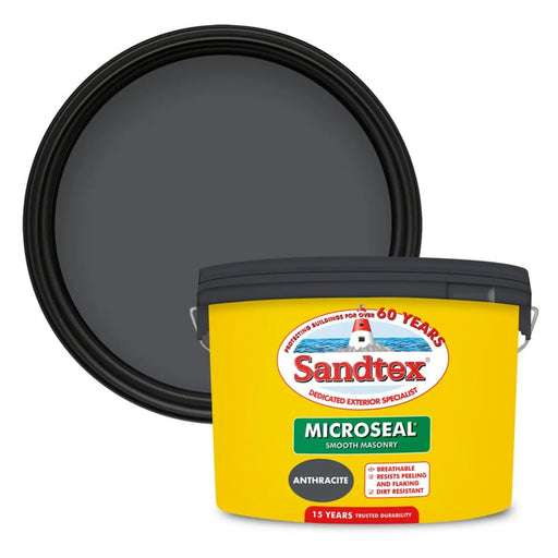 Sandtex Smooth Masonry Paint 10L Anthracite