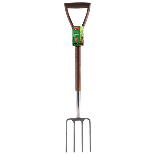 Ambassador Ash Handle Graduate Digging Fork Stainless Steel
