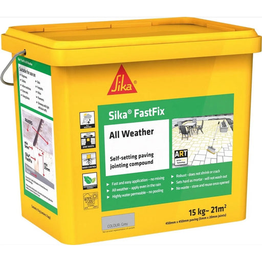 Sika Fastfix All Weather Jointing Compound Grey - 14kg