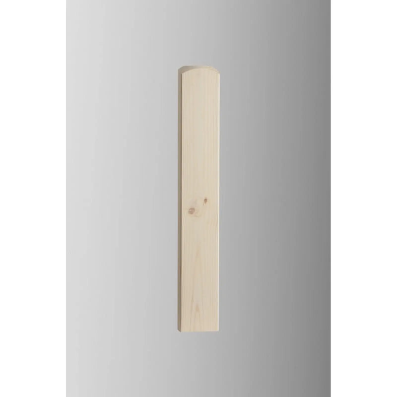 Cheshire Mouldings Newel Base Pine 91 x 615