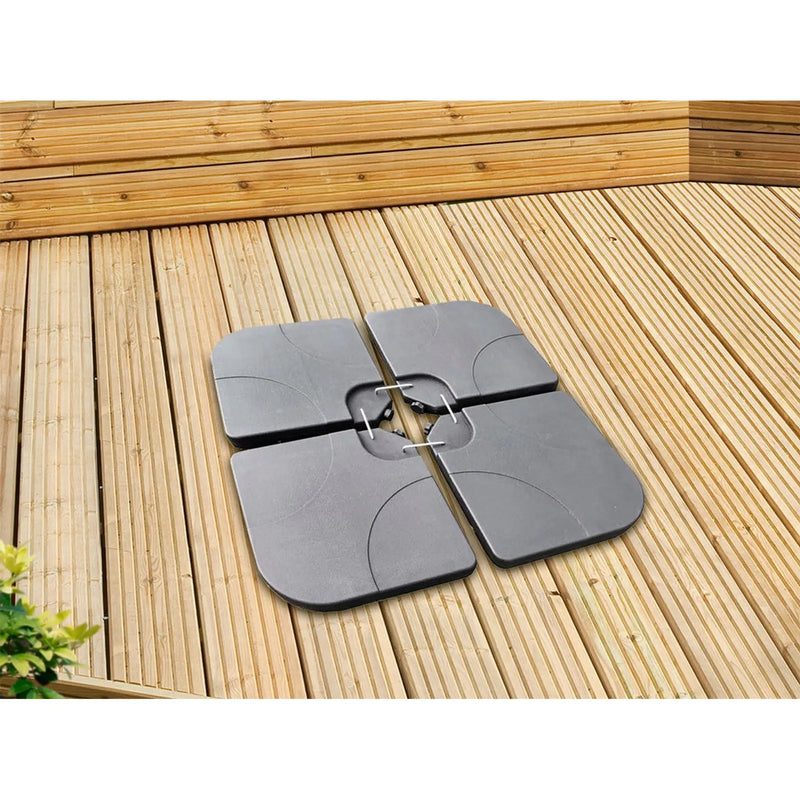 Pagoda Plastic Parasol Base (15L) 4 Piece