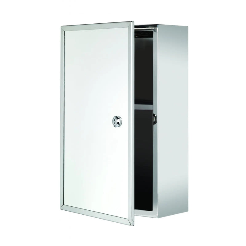 Croydex Trent Stainless Steel Medicine Cabinet Lockable
