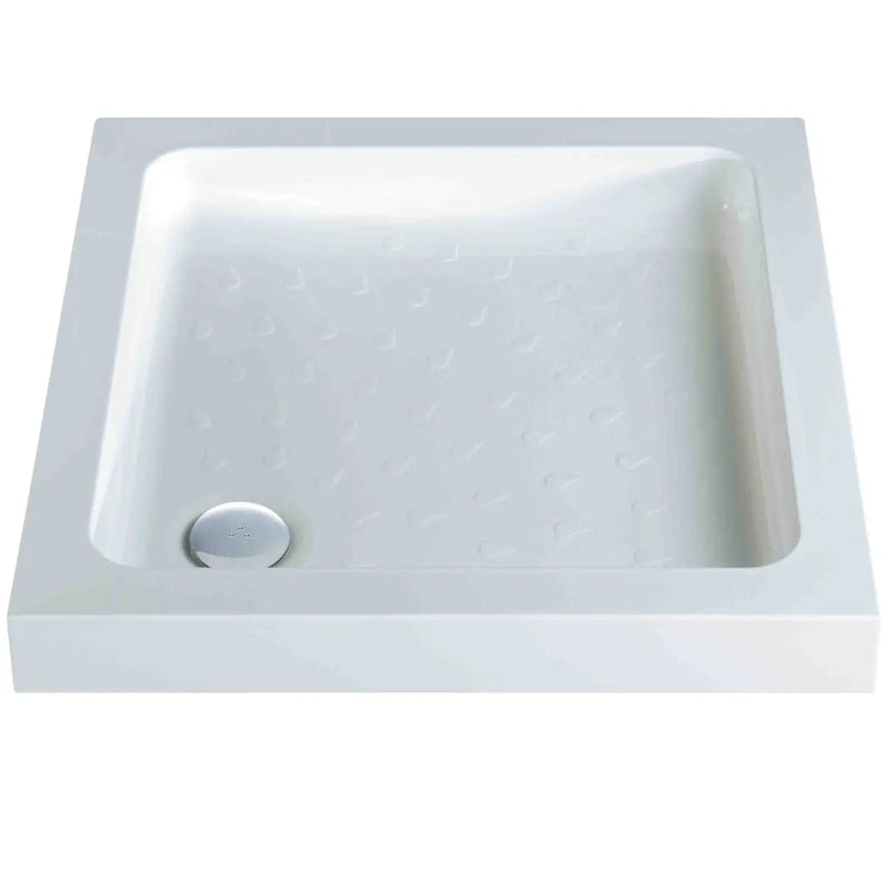 SupaPlumb High Wall ABS Cap Stone Resin Shower Trays 800 x 800 x 80mm