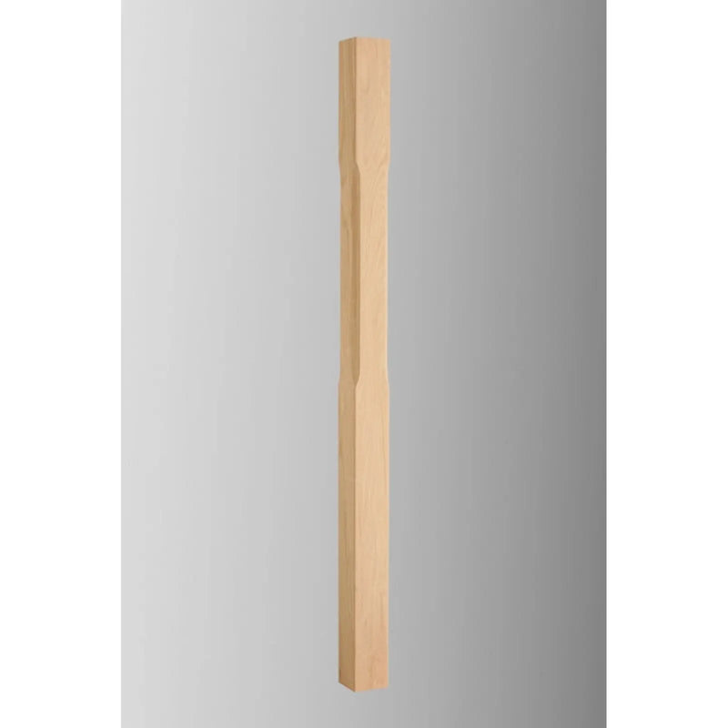 Cheshire Mouldings Oak Stop Chamfered Newel 1500 x 91 x 91mm