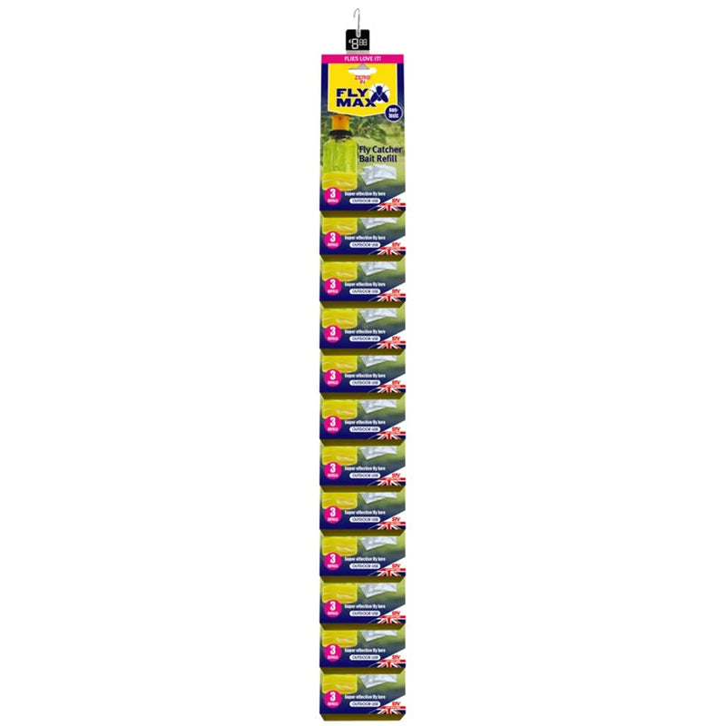 Zero In Fly Catcher Bait Refill 3 Sachets Clip 24