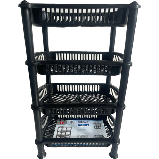 TML 4 Tier Storage Basket Black