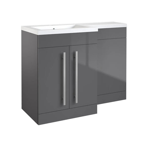 Kartell Matrix 2 Door Basin Unit Gloss Grey 600mm