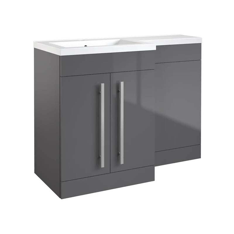Kartell Matrix 2 Door Basin Unit Gloss Grey 600mm