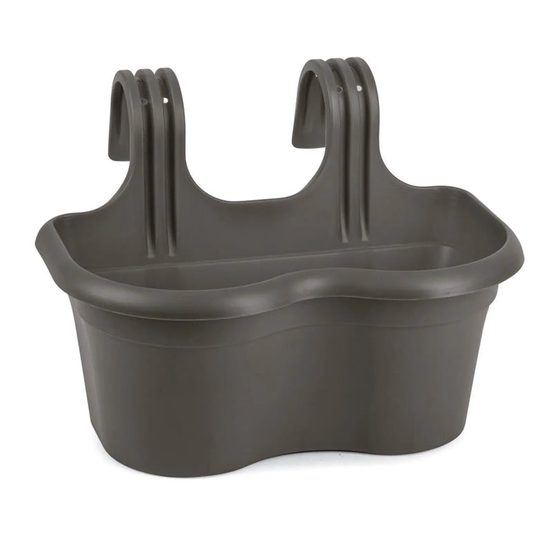 Plasticforte Balcony Double Planter Zeus Anthracite
