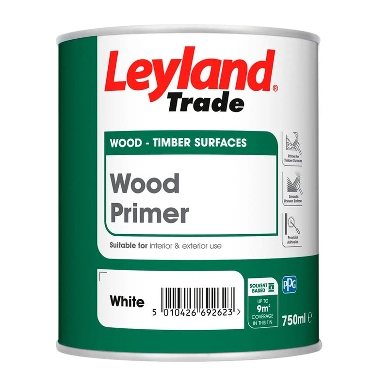 Leyland Trade Wood Primer White 750ml
