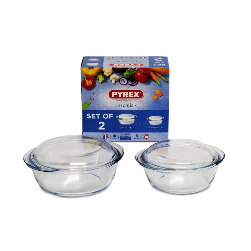 Pyrex Round Casserole Set 2 Piece