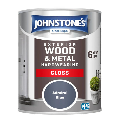 Johnstone's Exterior Hardwearing Gloss 750ml Admiral Blue