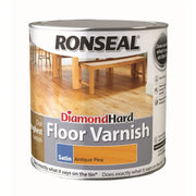 Ronseal Diamond Hard Coloured Floor Varnish 2.5L Antique Pine