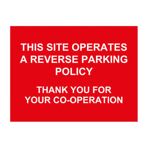 Centurion General Site Signage - 'This Site Operates Reverse Parking', ACPC