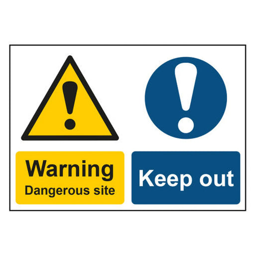 Centurion "Danger Keep Out" - 1.2mm Recyclable PP Sign (450mm x 300mm)