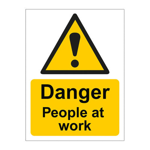 Centurion Danger People at work1.2mm Recyclable PP (300 x 400mm) - Min Order 2