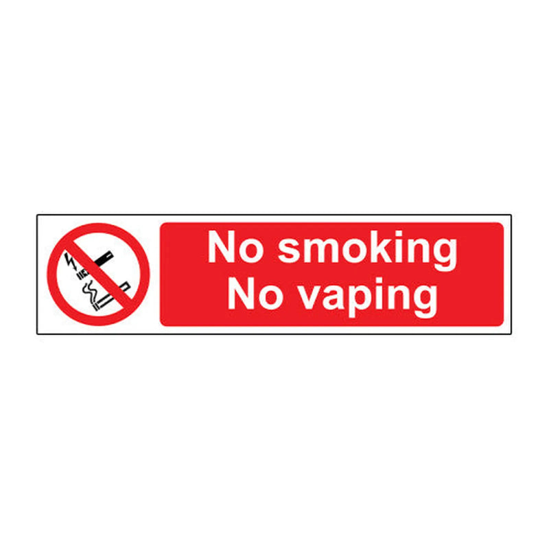 Centurion No Smoking, No Vaping - SAPP (200 x 50mm) - Min Order 4