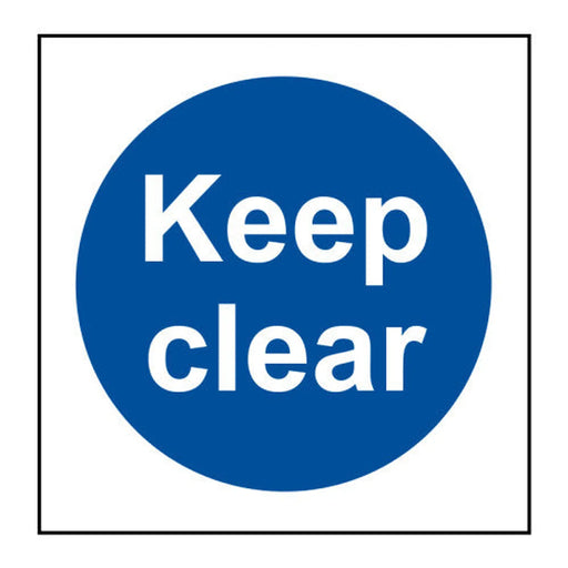 Centurion Keep clear 1.2mm Recyclable PP (150 x 150mm) - Min Order 4