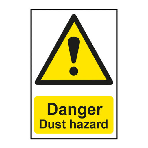Centurion Danger Dust hazard 1.2mm Recyclable PP (200 x 300mm) - Min Order 2