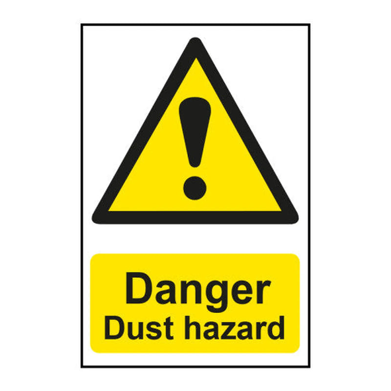 Centurion Danger Dust hazard 1.2mm Recyclable PP (200 x 300mm) - Min Order 2
