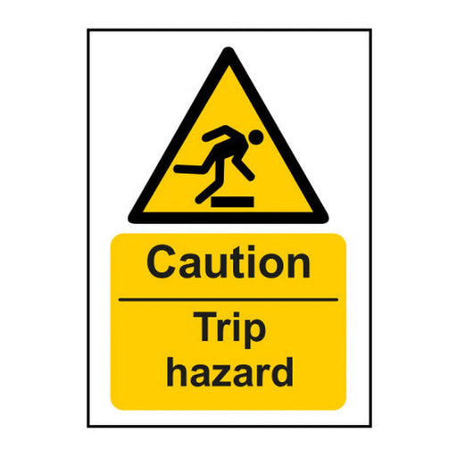 Centurion Caution Trip hazard 1.2mm Recyclable PP (297 x 420mm) - Min Order 2