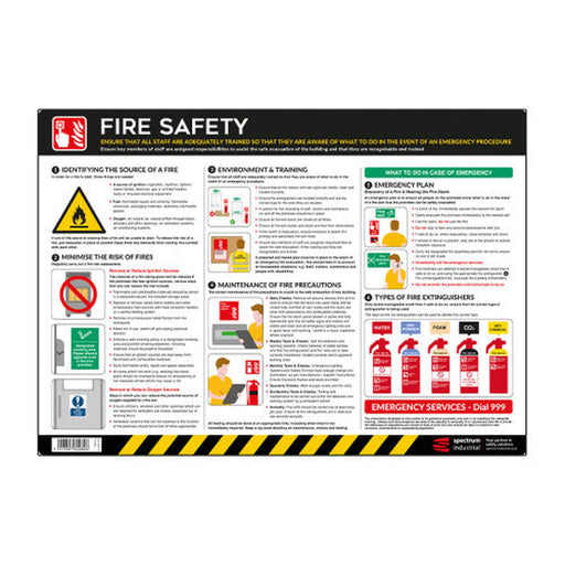 Centurion Safety Poster: Fire Safety - PVC Poster
