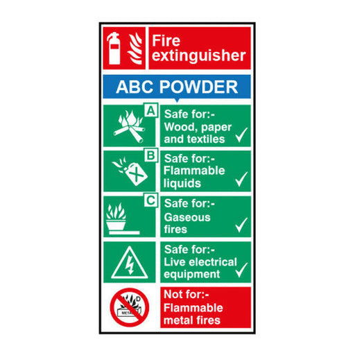 Centurion Fire extinguisher: ABC Powder - SAV (100 x 200mm) - Min Order 4