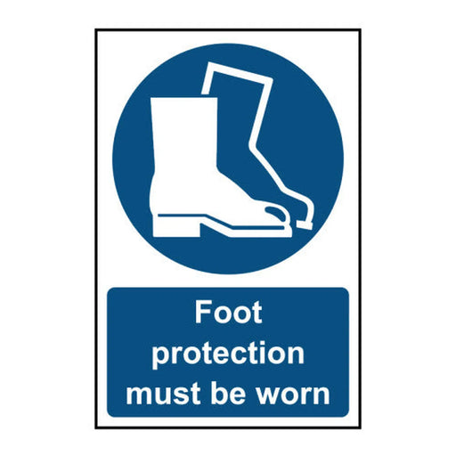Centurion Foot protection must be worn - Self Adhesive PP (400 x 600mm)