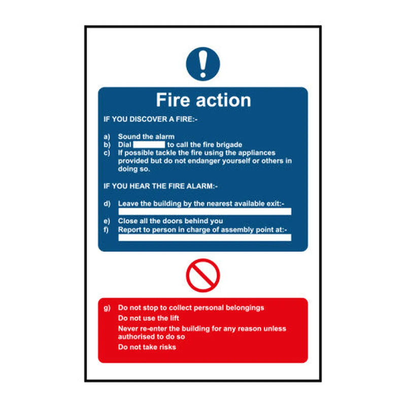 Centurion Fire action - Self Adhesive PP (200 x 300mm) - Min Order 2