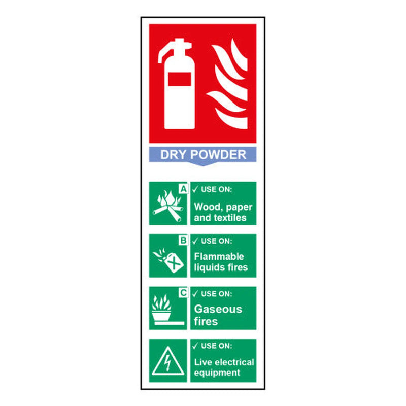 Centurion Fire extinguisher composite - Dry powder - PP (100 x 300mm) - Min Order 4
