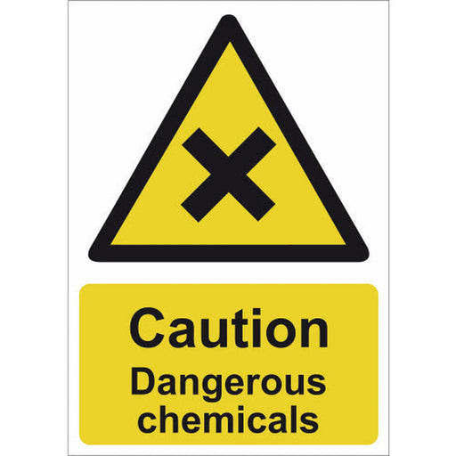 Centurion Caution Dangerous chemicals - SAV (210 x 148mm) - Min Order 4
