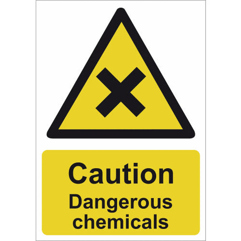 Centurion Caution Dangerous chemicals - SAV (210 x 148mm) - Min Order 4