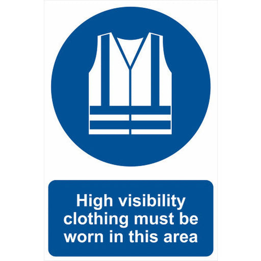 Centurion High visibility clothing must be worn 1.2mm Recyclable PP (400 x 600mm)