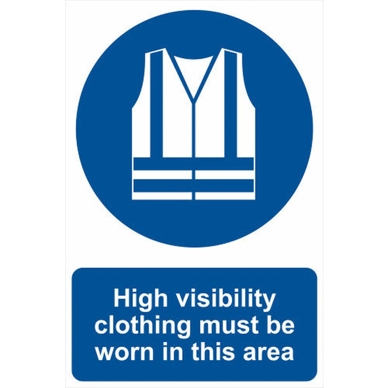 Centurion High visibility clothing must be worn 1.2mm Recyclable PP (400 x 600mm)