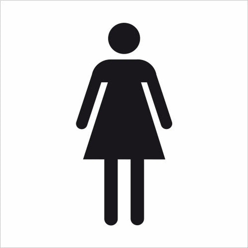 Centurion Ladies toilet symbol 1.2mm Recyclable PP (150 x 150mm) - Min Order 4
