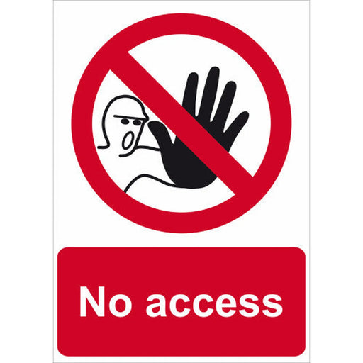 Centurion No access 1.2mm Recyclable PP (297 x 420mm) - Min Order 2