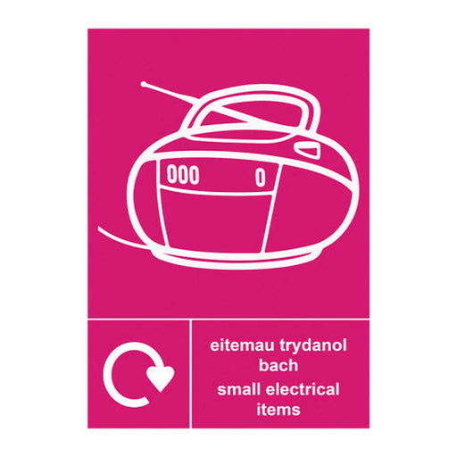 Centurion Recycling Welsh / English: Small electrical items - ACP (297 x 420mm)