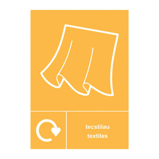 Centurion Recycling Welsh / English: Textiles - ACP (297 x 420mm)