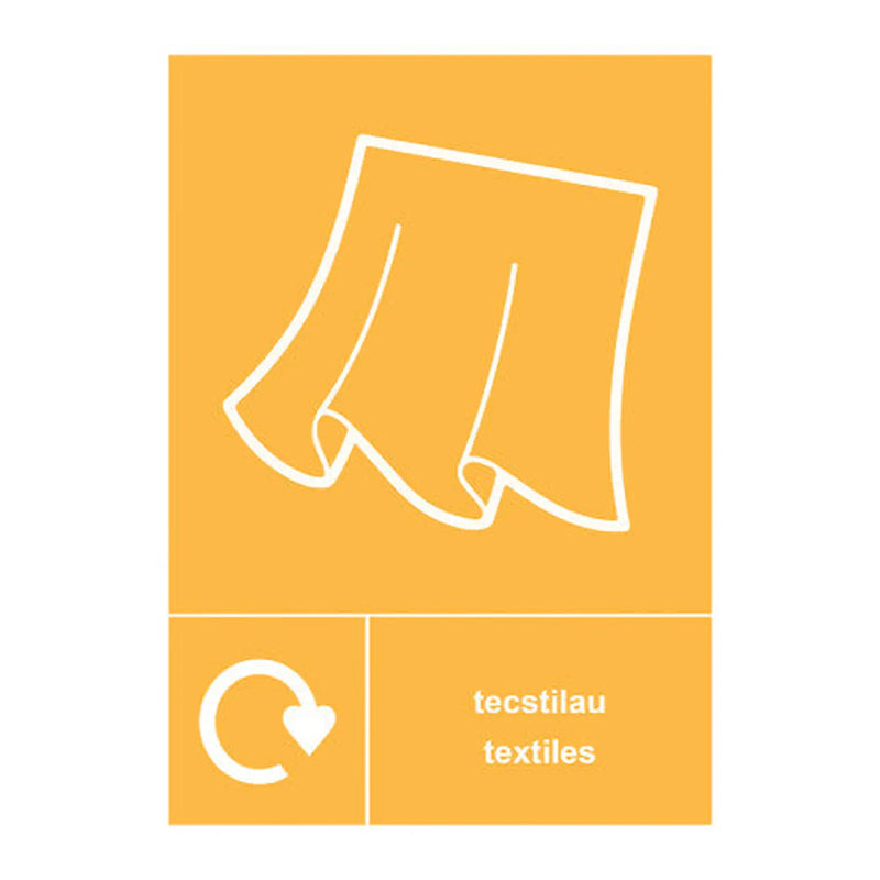 Centurion Recycling Welsh / English: Textiles - ACP (297 x 420mm)