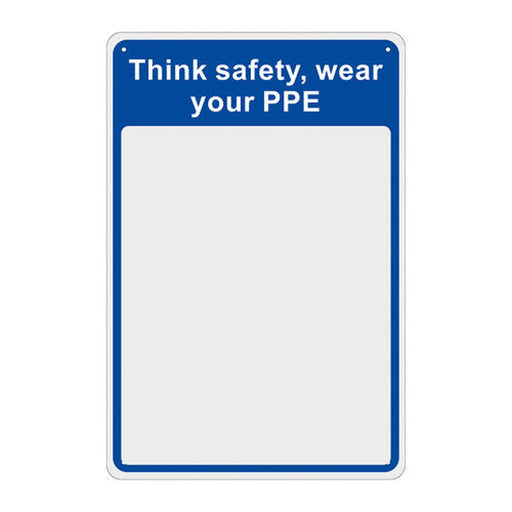 Centurion Safety Mirror - Think Safety, Wear Your PPE - W200mm x H300mm