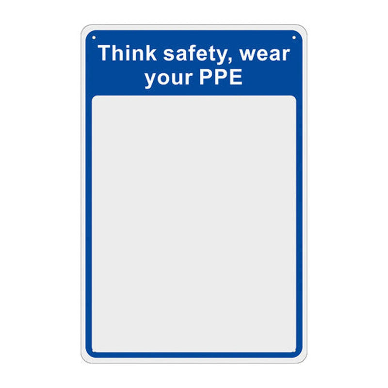 Centurion Safety Mirror - Think Safety, Wear Your PPE - W200mm x H300mm